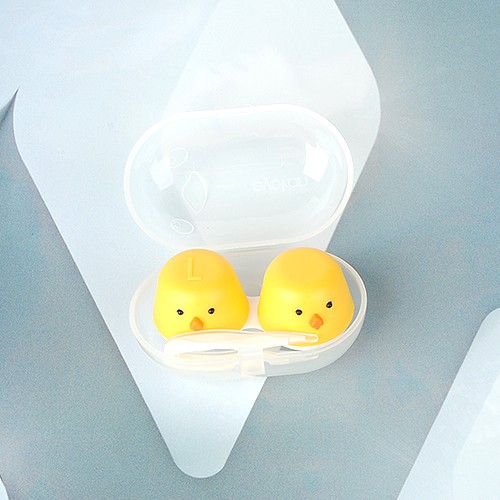 [LENS-CASE12] 콘택트 렌즈케이스 콘택트케이스 큐트 병아리 2type